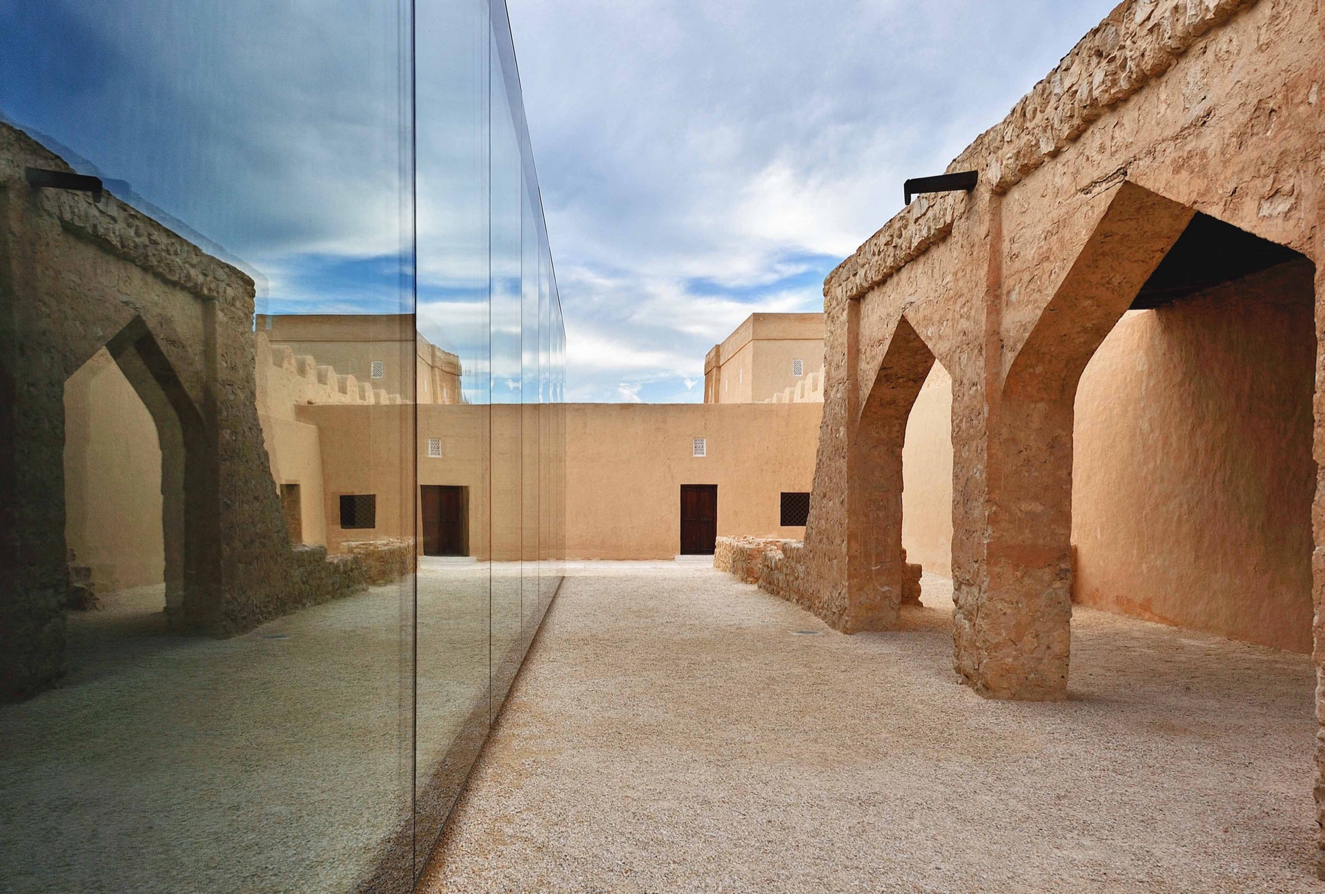 PAD project, historic fort with glass pavilion