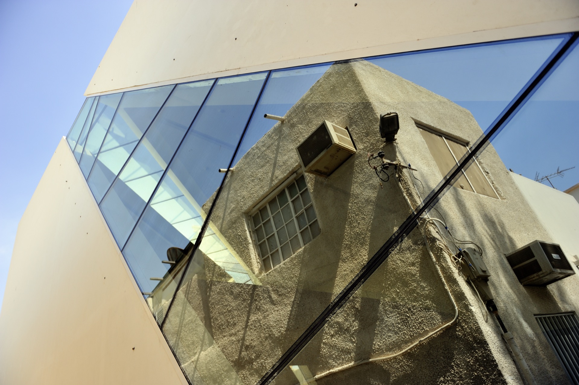 PAD project, angular auditorium exterior