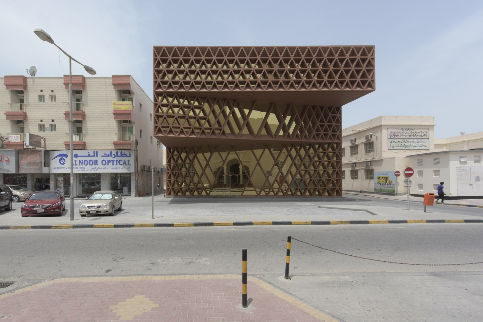 PAD project, lattice facade library building