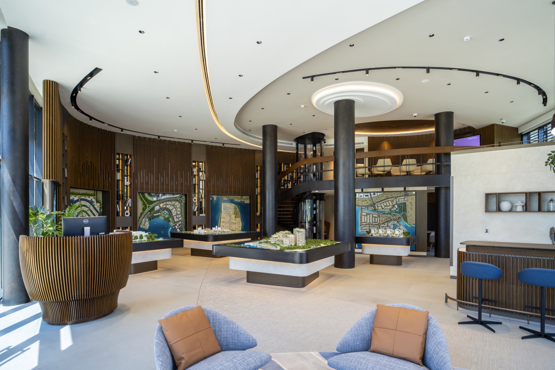 PAD project, developer sales gallery interior